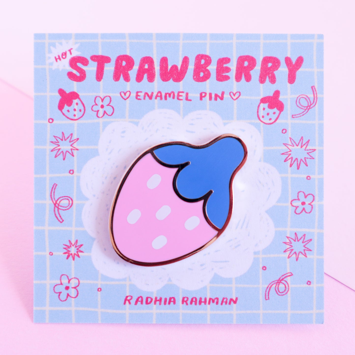 Hot Strawberry Enamel Pin
