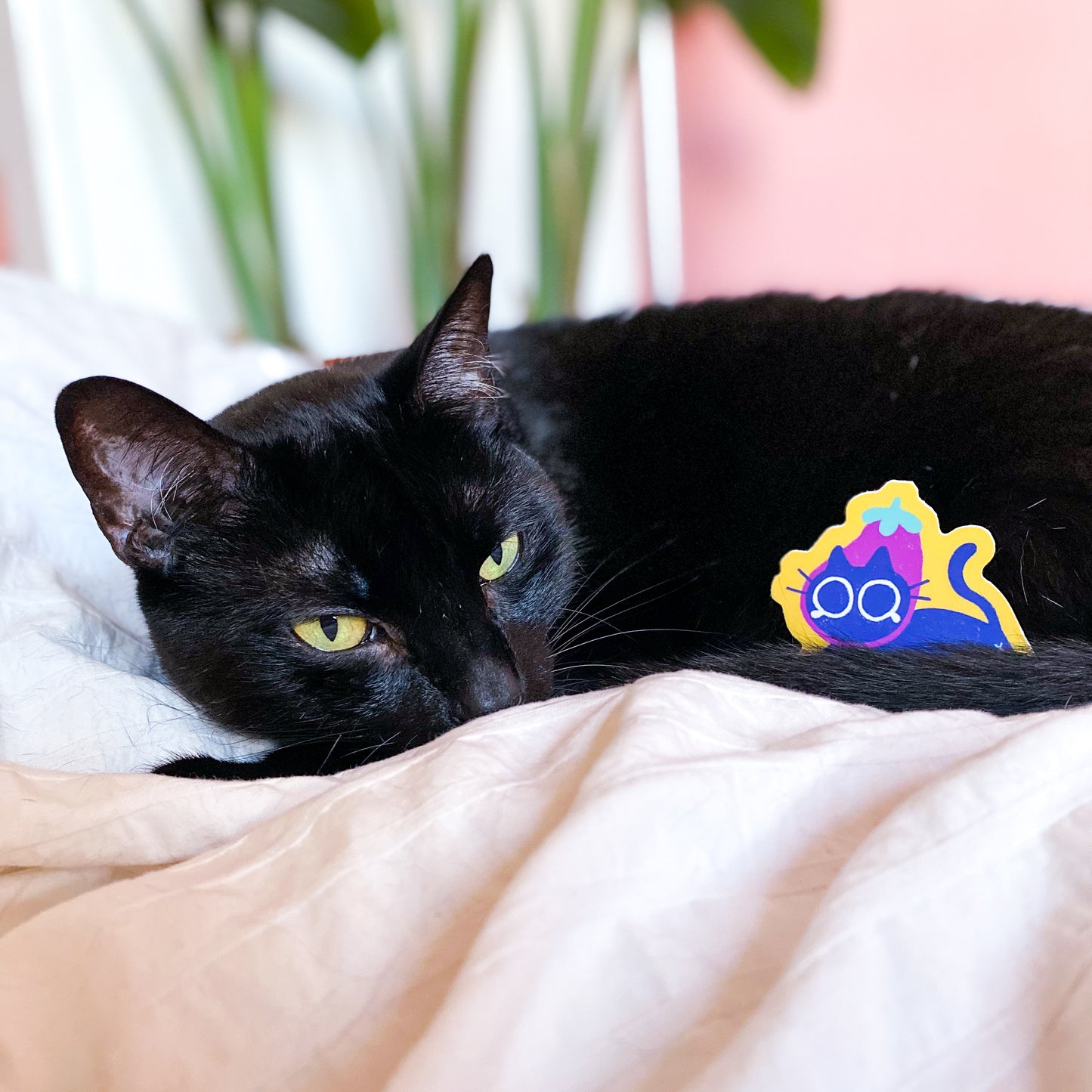 Eggplant Kuni Sticker