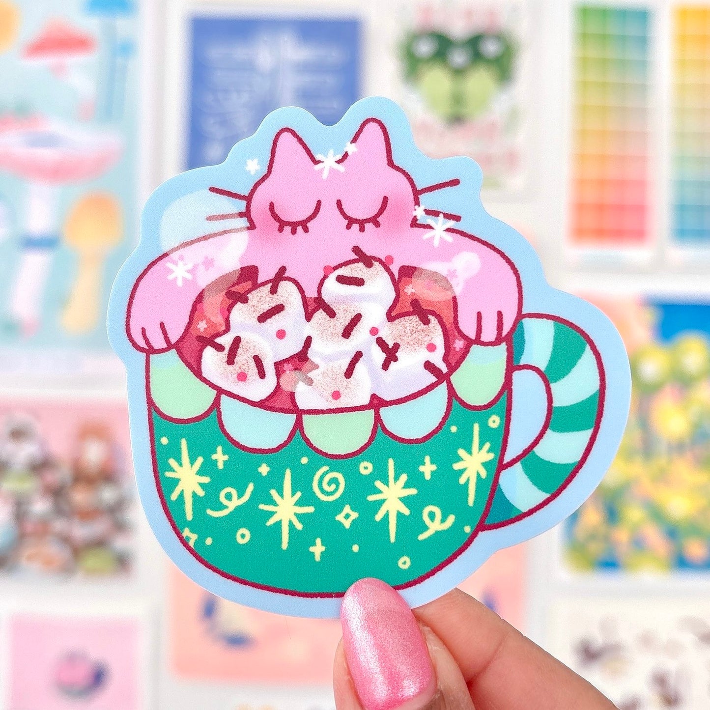 Hot Cocoa Kuni Sticker
