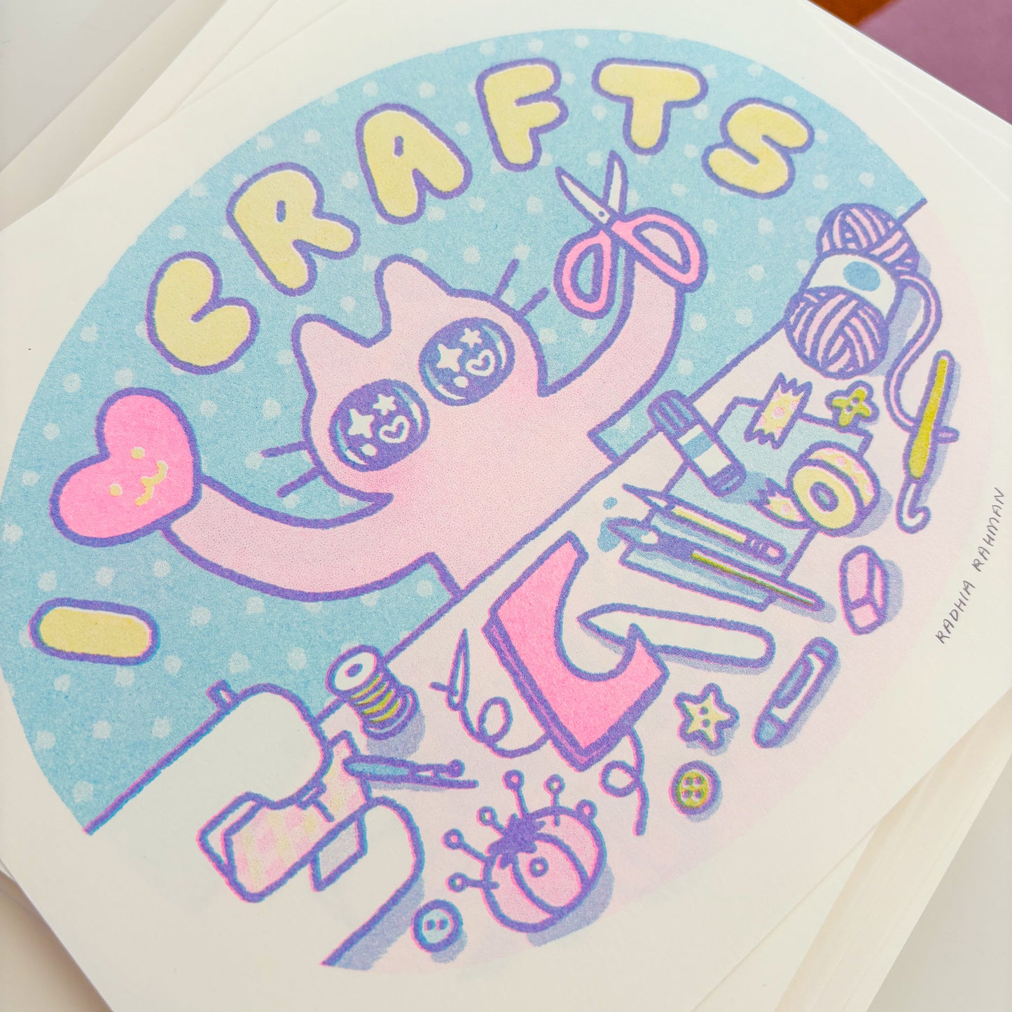 I Love Crafts Riso Print