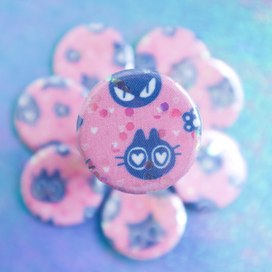 Kuni Fabric Button Pin