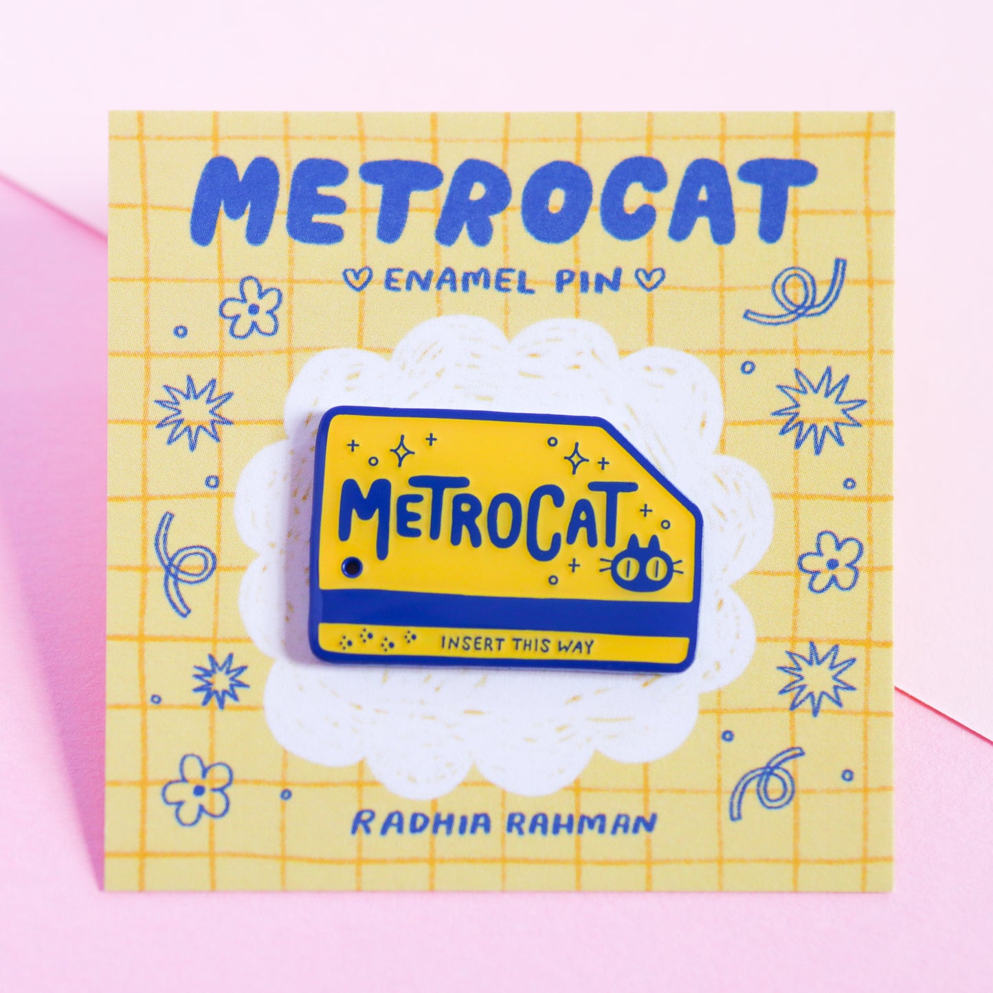 Metrocat Enamel Pin