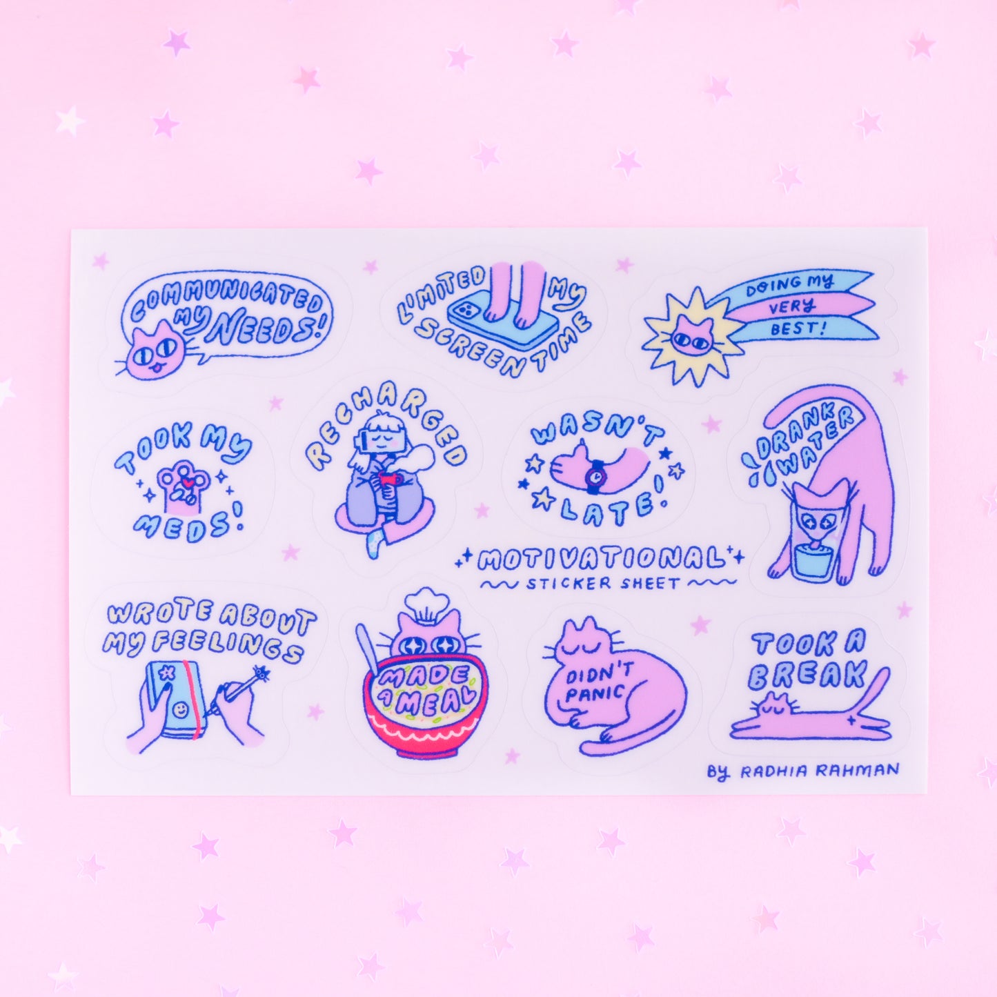 Motivational Sticker Sheet