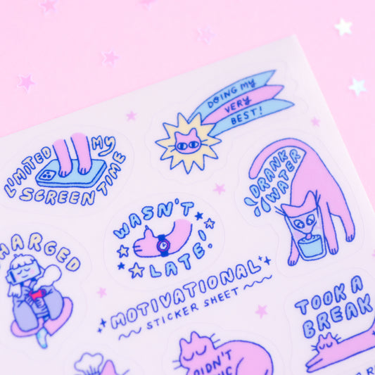 Motivational Sticker Sheet
