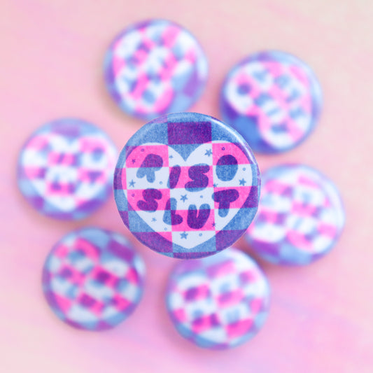 Riso Slut Button Pin