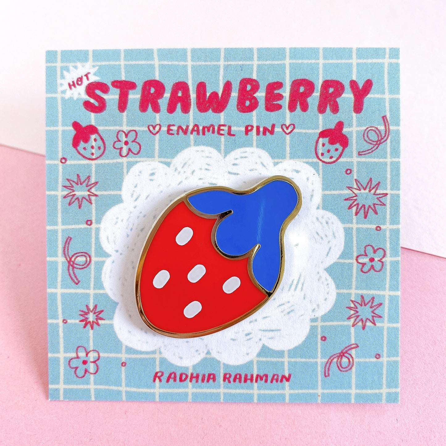 Hot Strawberry Enamel Pin