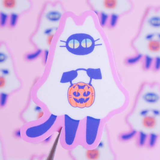 Trick-or-Treat Kuni Sticker (Glow in the Dark)