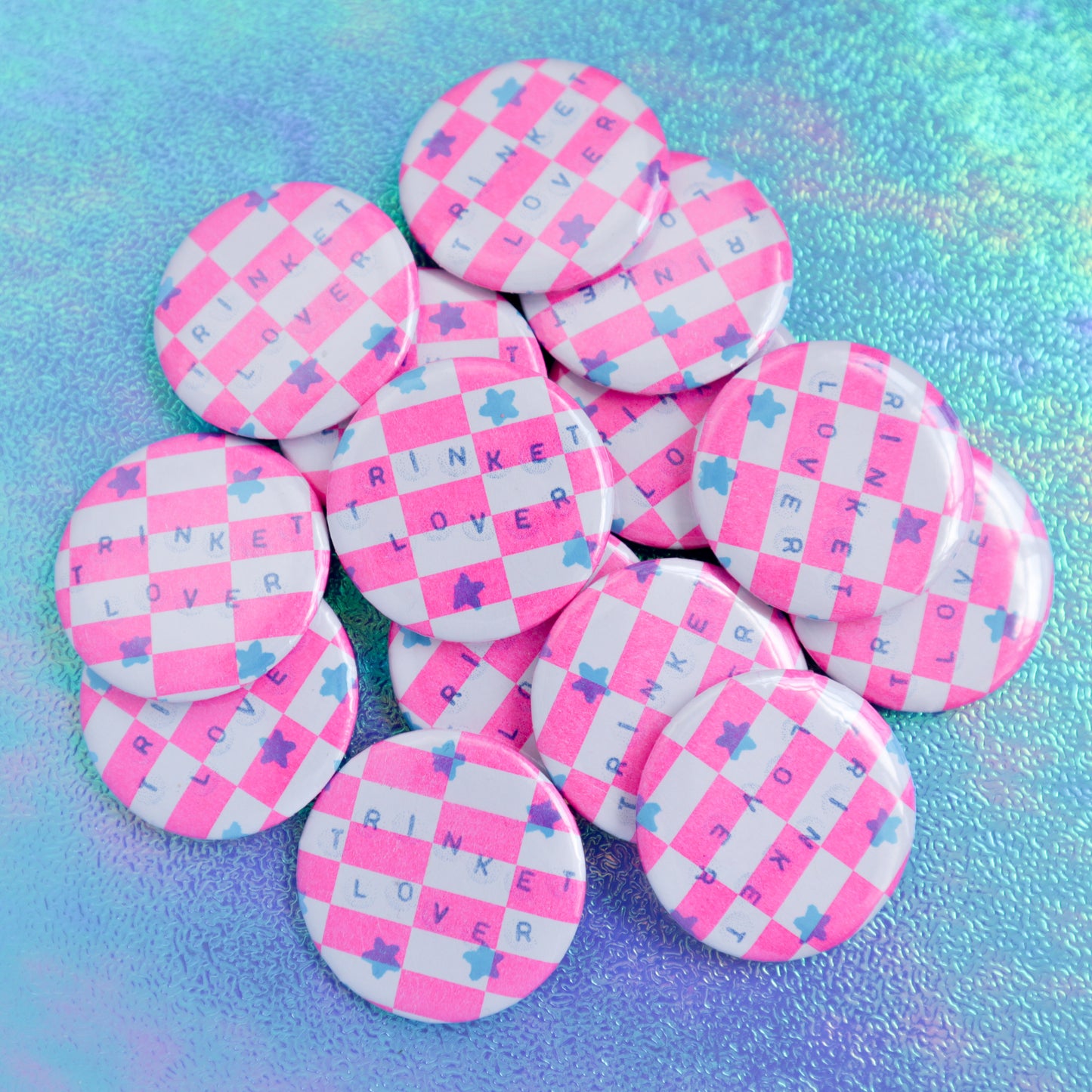 Trinket Lover Button Pin