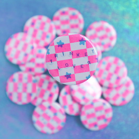 Trinket Lover Button Pin