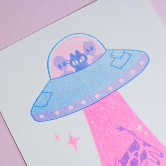 UFO Kuni Riso Print