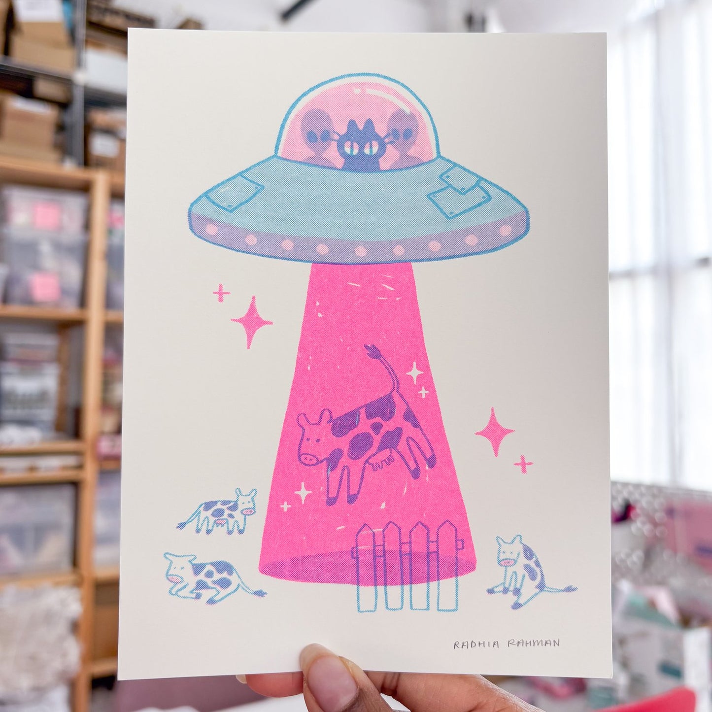 UFO Kuni Riso Print