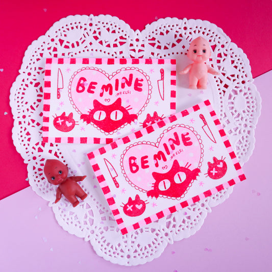 Be Mine Riso Valentine Card