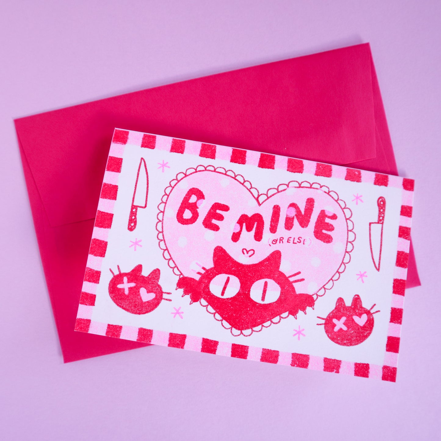 Be Mine Riso Valentine Card