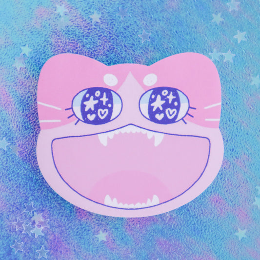 Pink Cat Sticky Notes