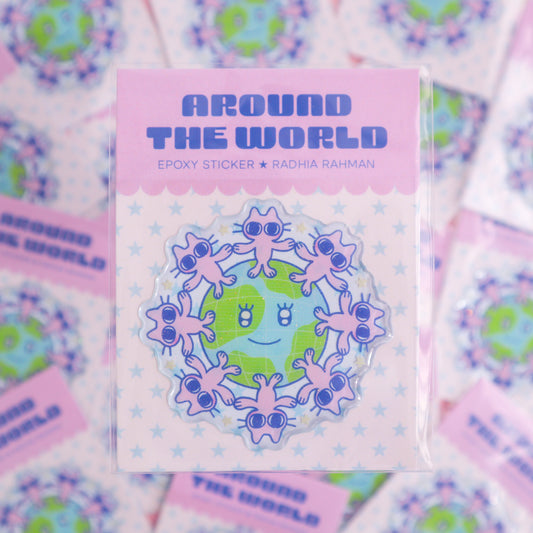 Around the World Sticker