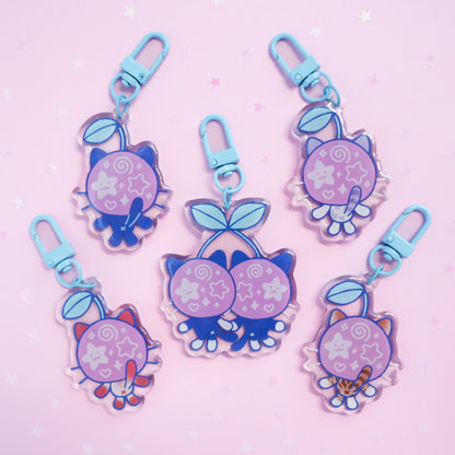 Cherry Cats Mystery Keychain