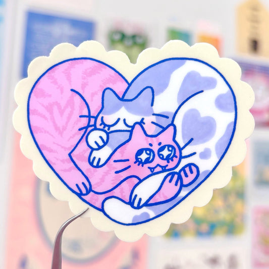 Cuddle Puddle Sticker