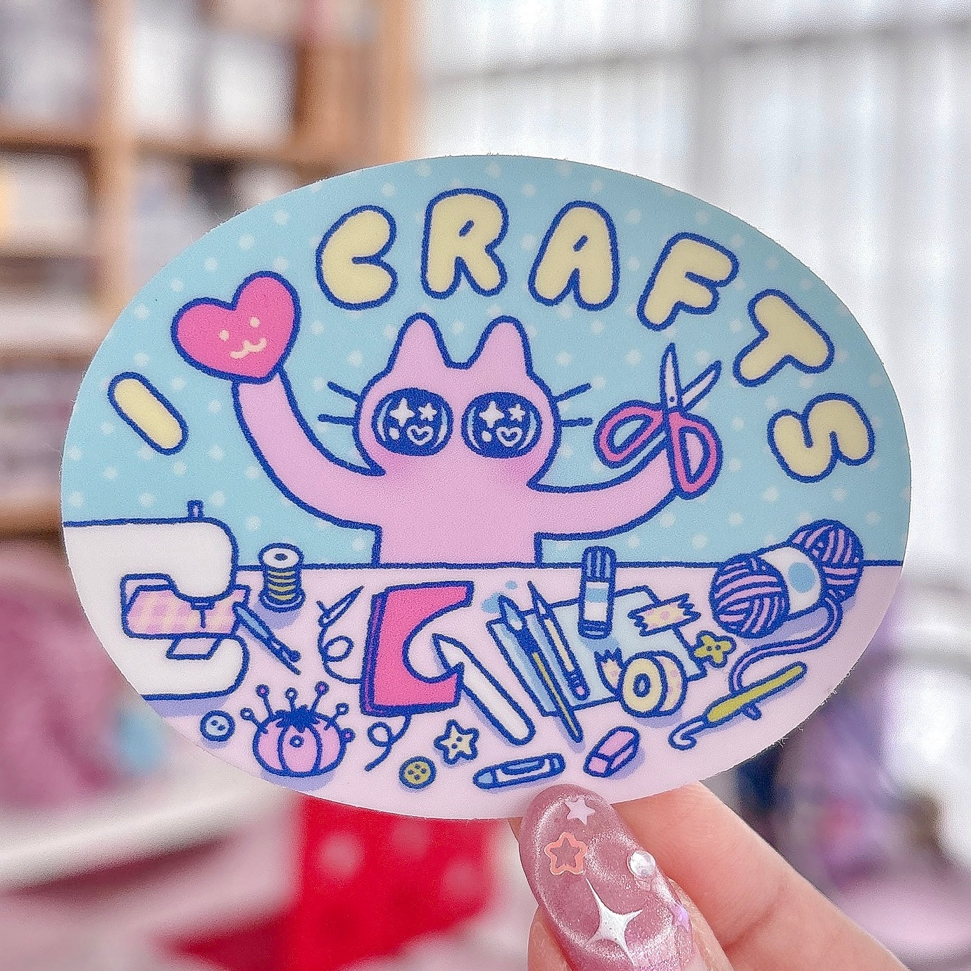 I Love Crafts Sticker