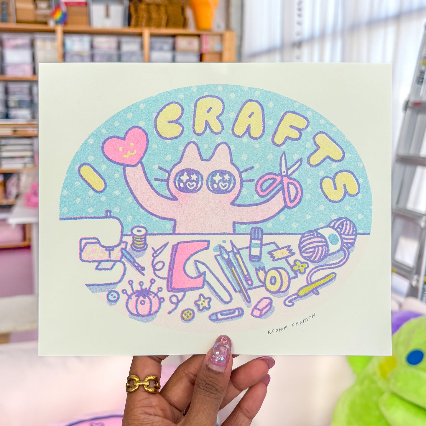 I Love Crafts Riso Print