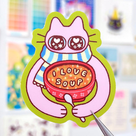 I Love Soup Sticker