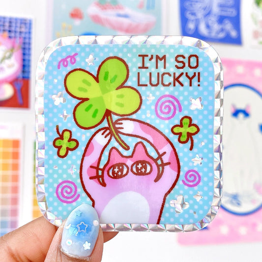 I'm So Lucky Sticker