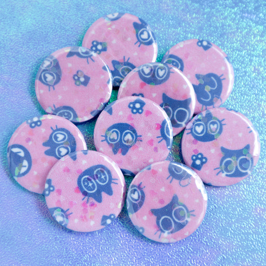 Kuni Fabric Button Pin