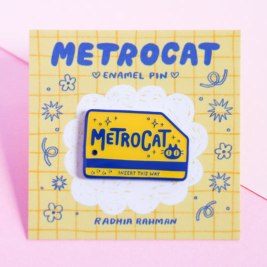 Metrocat Enamel Pin