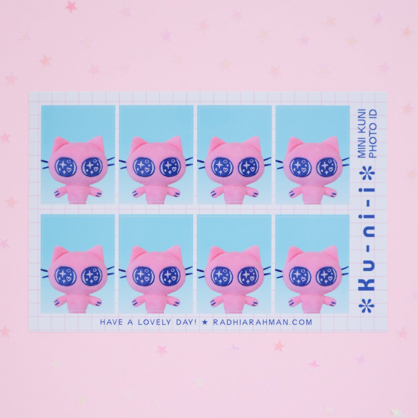 Mini Kuni ID Photo Sticker Sheet