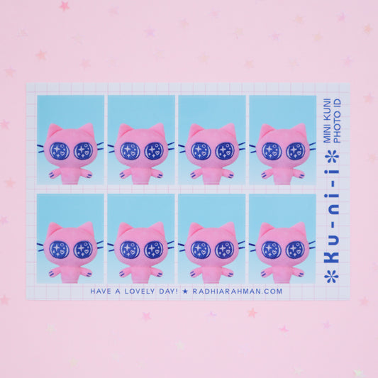 Mini Kuni ID Photo Sticker Sheet