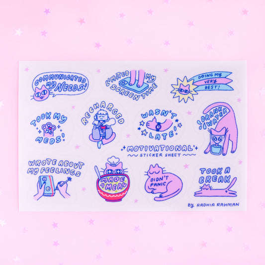 Motivational Sticker Sheet