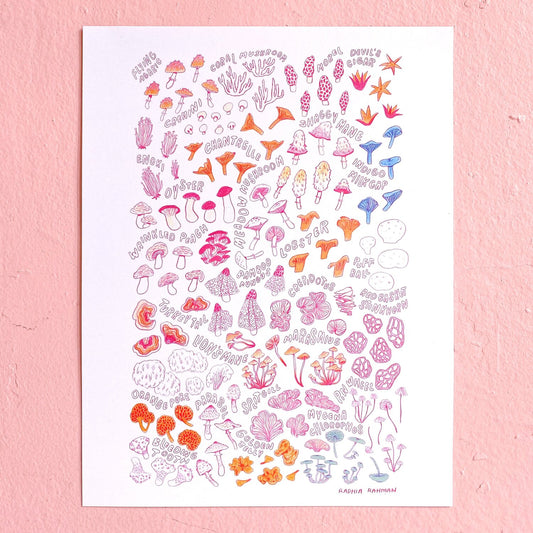 Mushroom Print (LAST CHANCE)