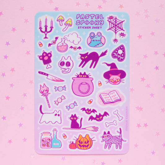 Pastel Spooky Sticker Sheet