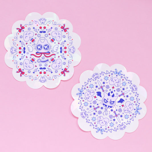 Angel & Devil Suncatcher Stickers