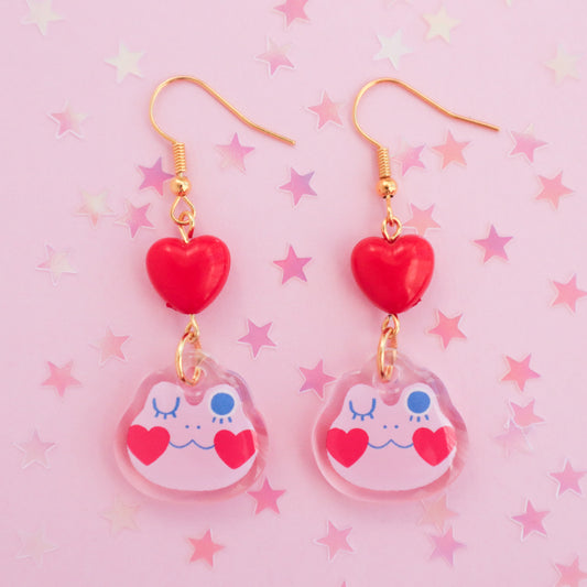Sweetheart Froggy Earrings