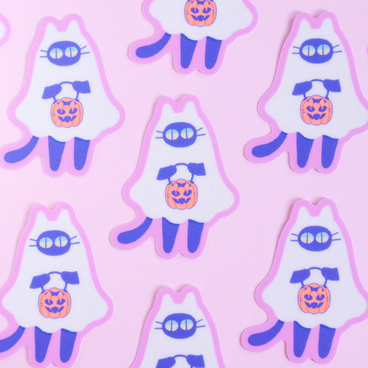 Trick-or-Treat Kuni Sticker (Glow in the Dark)