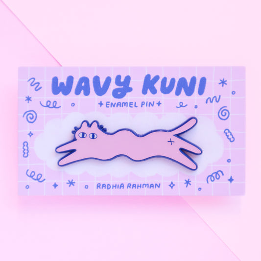 Wavy Kuni Enamel Pin