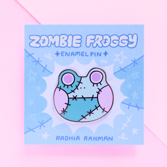 Zombie Froggy Enamel Pin